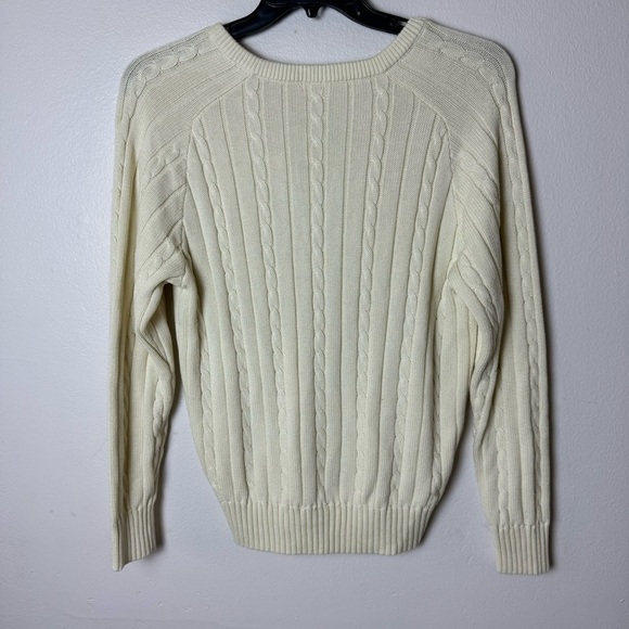 John Galt White Ida Cable Knit Sweater - Picture 8 of 11